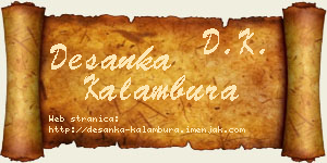Desanka Kalambura vizit kartica